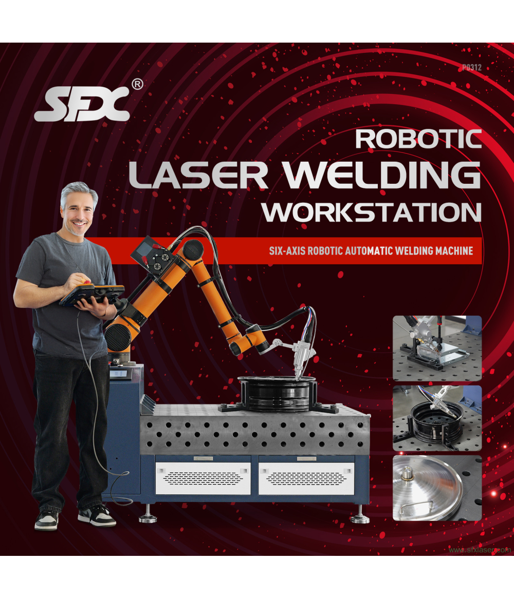 SFX 1500W 2000W 3000W Robotic Laser Welding Workstation Six-Axis Automatic Welding Machine SFX 1500W 2000W 3000W Robotic Laser Welding Workstation Six-Axis Automatic Welding Machine